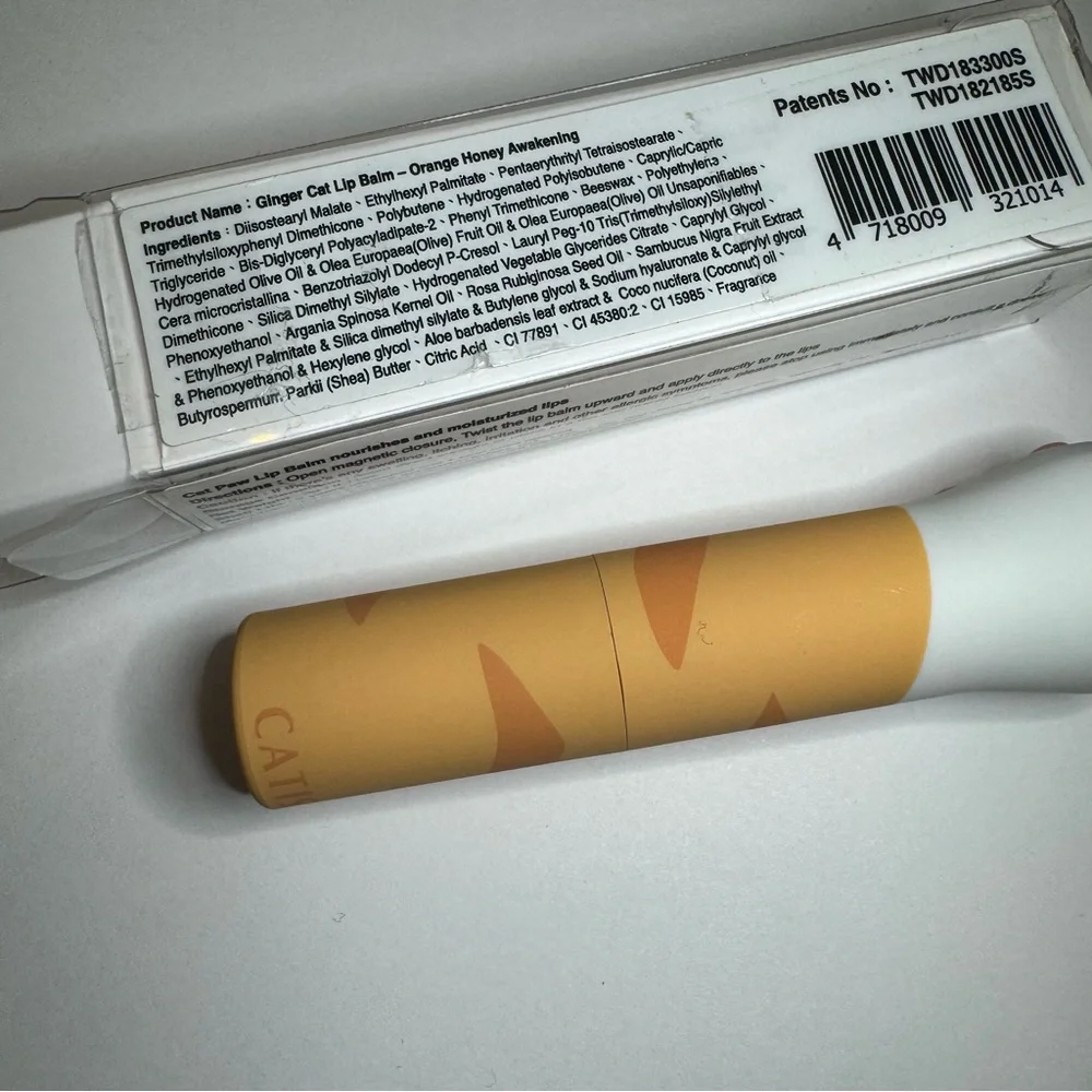Catiss Calico cat tinted lip balm